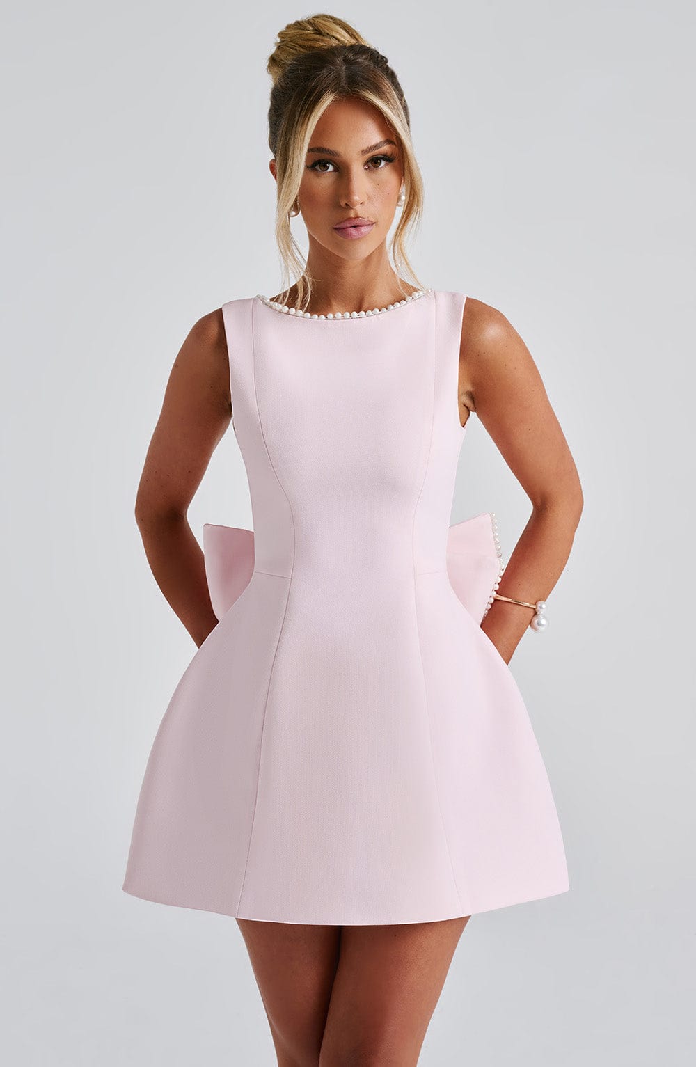 Carrie Mini Jurk - Blush